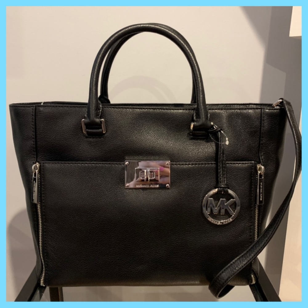 NWT Michael Kors Black Sloan Large Tote Handbag